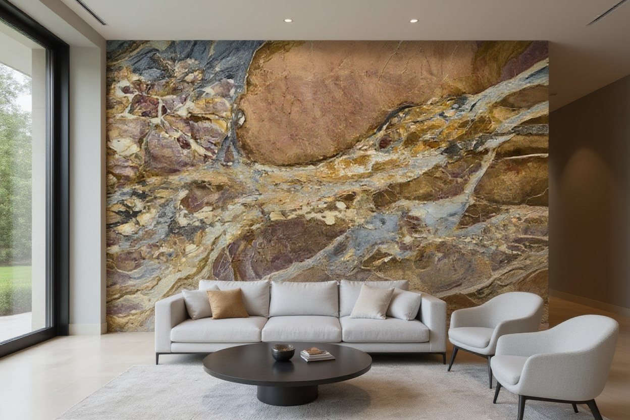 Terra Fusion Marble living room statement wall