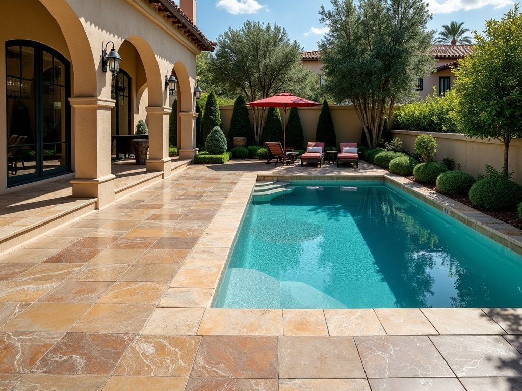 Turkish natural stone on a completed project